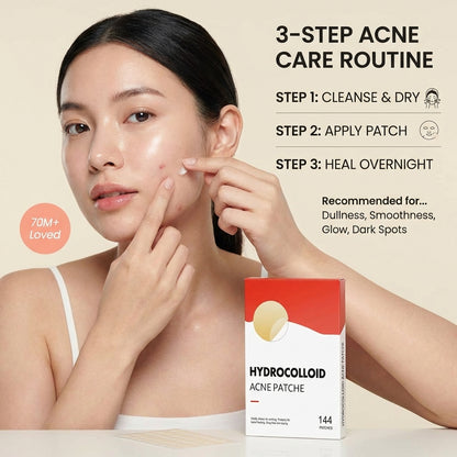 Hydrocolloid Pimple Patches - 144 Patches