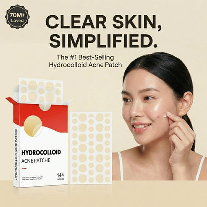 Hydrocolloid Pimple Patches - 144 Patches