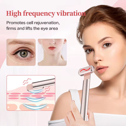 EMS Microcurrent Face Lifting Device Red Light Facial Wand Eye Neck Massager Skin Tightening anti Wrinkle Skin Care Beauty Tool